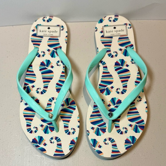Kate Spade Multicolor Seahorse Sandals - Picture 1 of 3